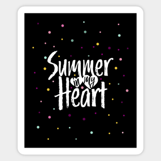 Summer in my heart and Confetti Sticker